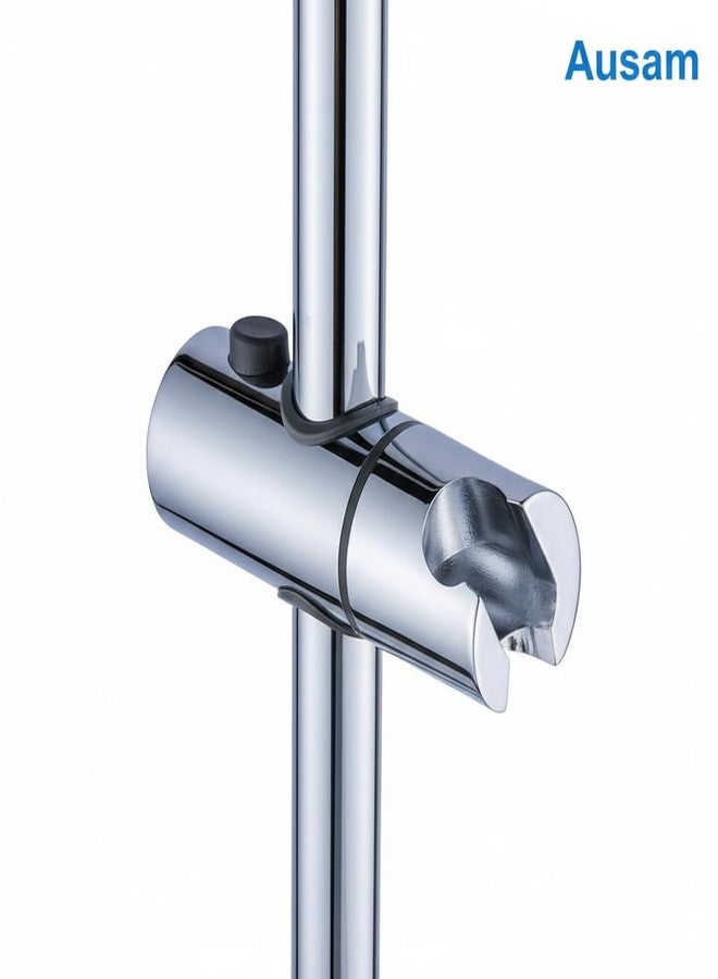 Ausam حامل رأس دش قابل للتعديل من أوسام، مطلي بالكروم، دوران 360 درجة، حامل قضيب منزلق، ملحق بخاخ يدوي - Image 2